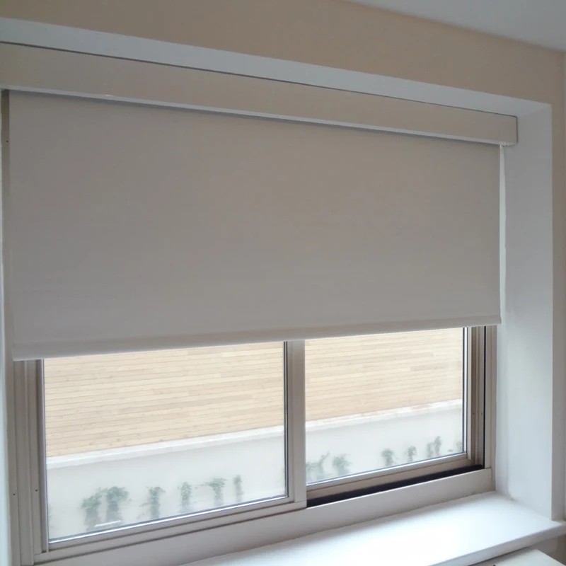 Black Out Light Filtering Square Fascia Roller Blind Curtain Roll up Solar Roller Shades with Cover Cassette Valance for Window