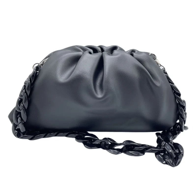 

ILIVE Small Shoulder Bag for Women,Clutch Purse Handbag and Cloud Dumpling Bag,Trendy Ruched Shoulder Handbags