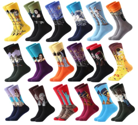 

Funny sock Men Colorful Dress Socks Fun Novelty Patterned Crazy Design Mens Socks, Picture