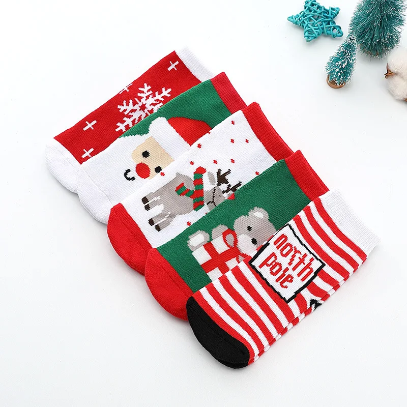 

Winter Children's Thick Terry Socks Cute Cartoon Baby Student Christmas Socks Casual Warm Socks Factory Outlet