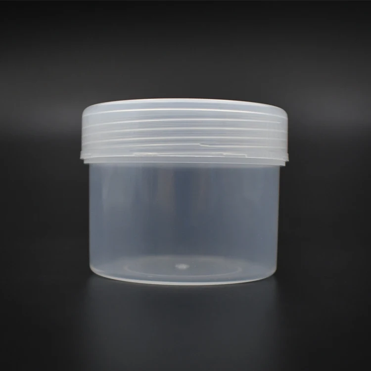 Factory Outlet Inventory 6oz 200ml Nature Color PP Slime Containers Jars With Caps for Slime Jars Containers