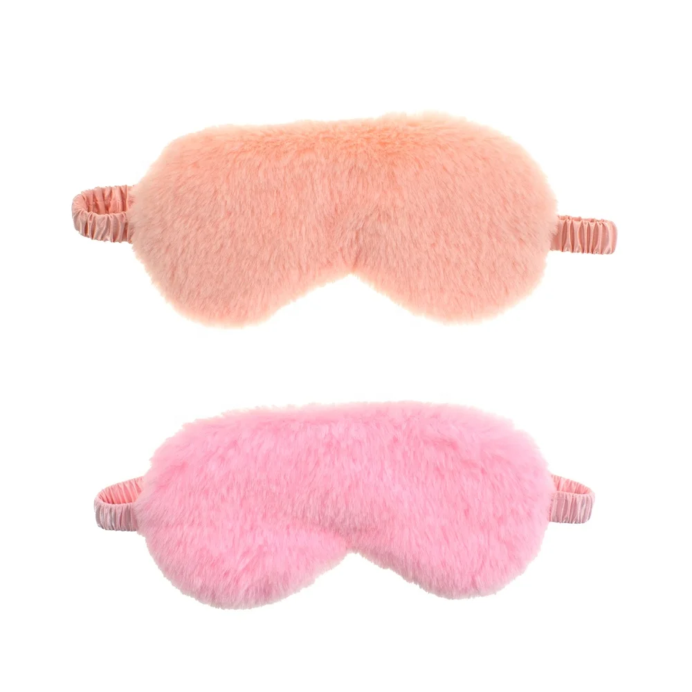 

Manufacture OEM/ODM Hot Sale Luxury Gift Cute Warm Plush Fur Eye Mask Eye Patch with Custom Logo for Remove Dark Circles, Customized color