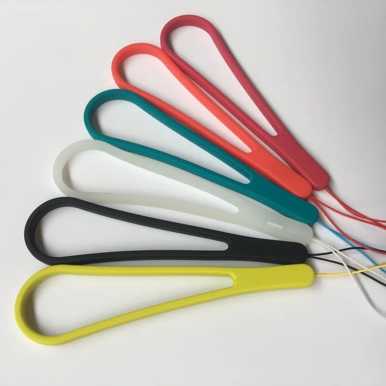 custom soft silicone Short hand wrist strap lanyard for hand sanitizer bottle holder tools mini hand hold fan phone speaker .jpg
