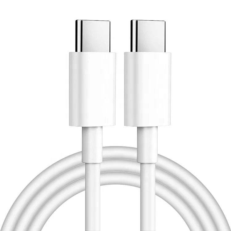 

PD Data Cable USB C to USB Type C Cable for i phone 12/12pro hua wei Quick Fast Charge 4.0 Type-C PD Charger Cable, White