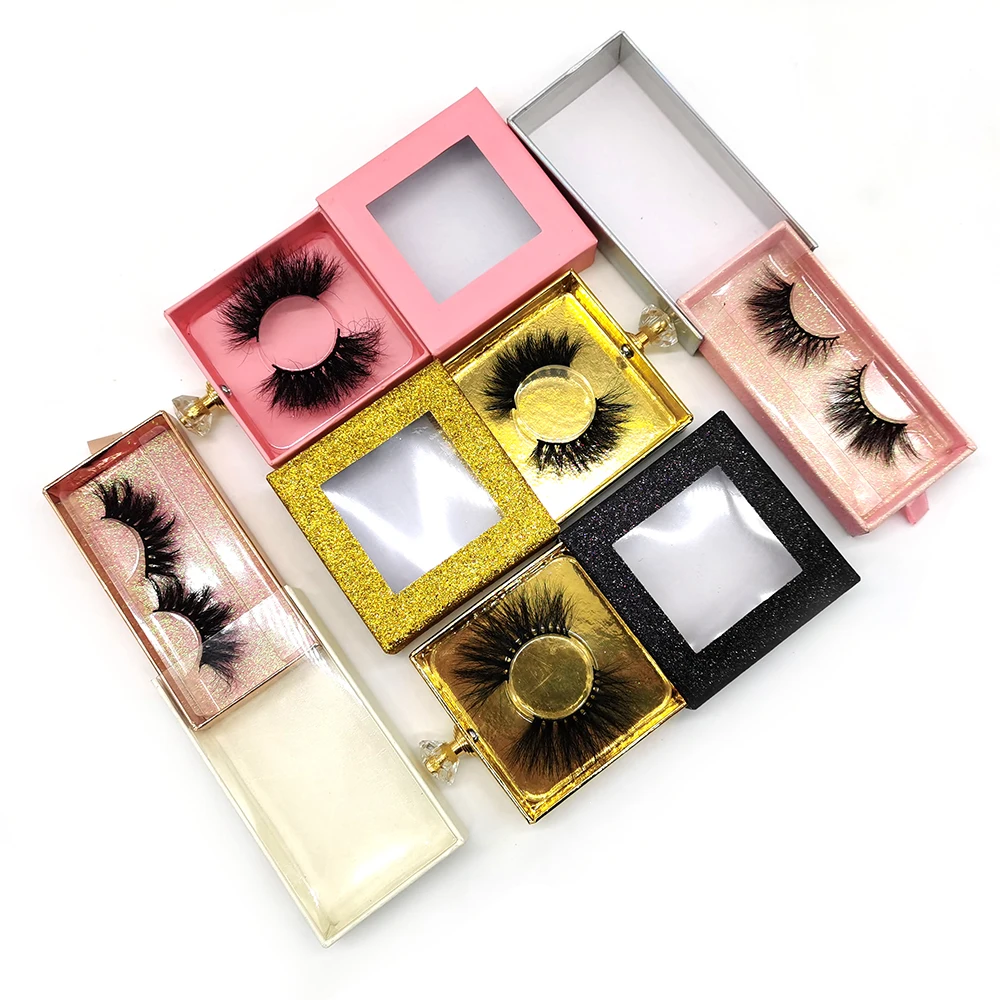 

3D Faux Mink Eyelashes Vendor High Quality Faux Mink Lashes with Custom Packaging Box Full Strip Lashes