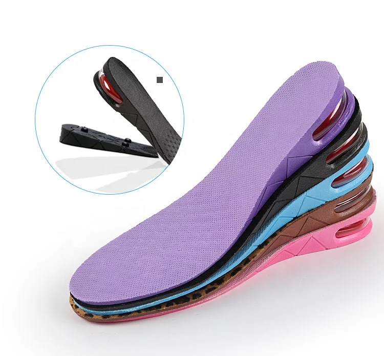 

Wholesale PVC Shoe elev Insole Height Increase Insoles Adjustable Height Increase Insole Heel Lift Inserts for Men and Women, Customized accept