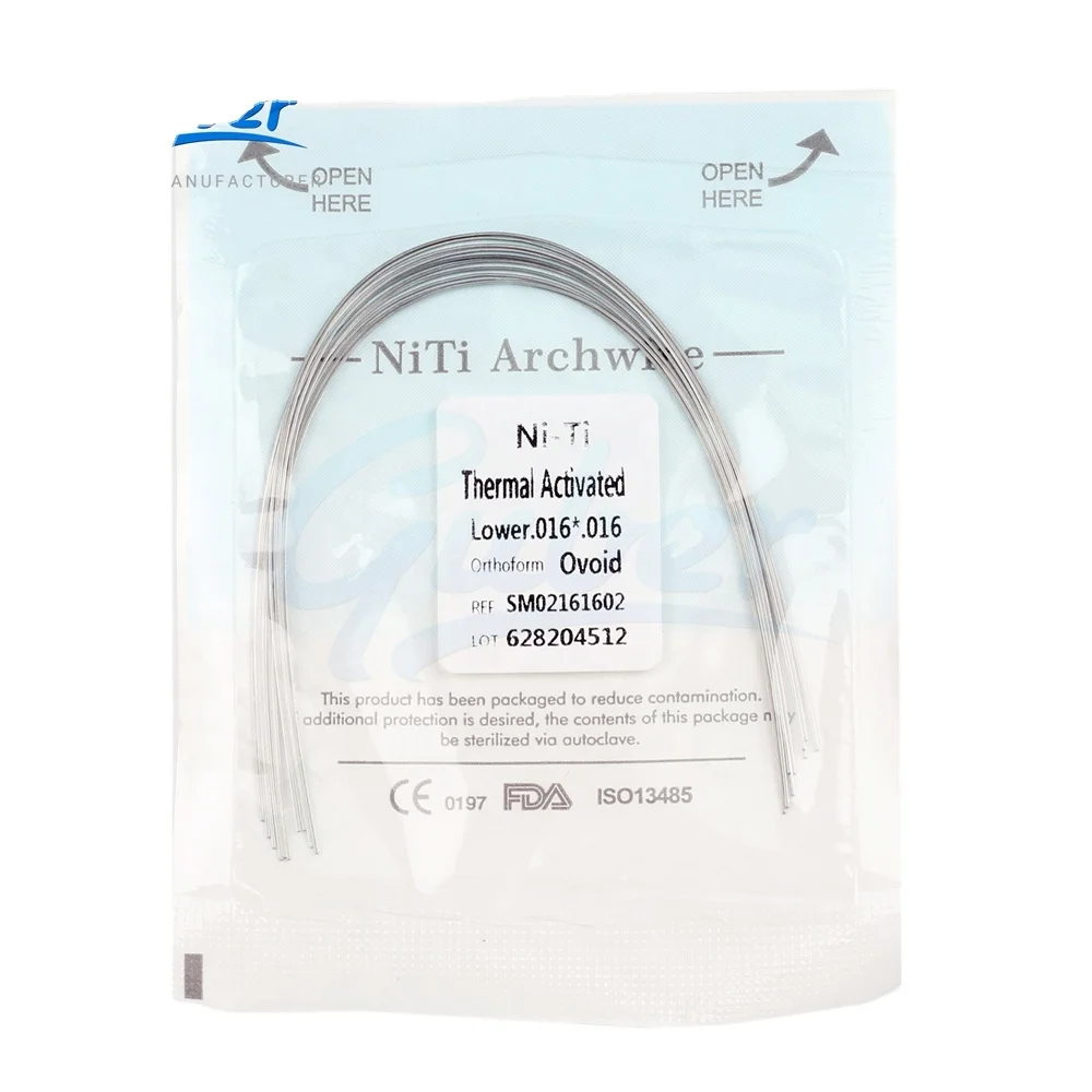 + Guber Dental Product Teeth Wire Thermal Active Niti Archwires Orthodontic Arch Wire
