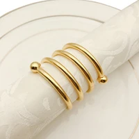 

High quality plated metal iron wire napkin ring for Wedding and Christmas