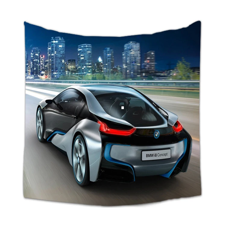 

Professional production unique design polyester material car picture tapestry