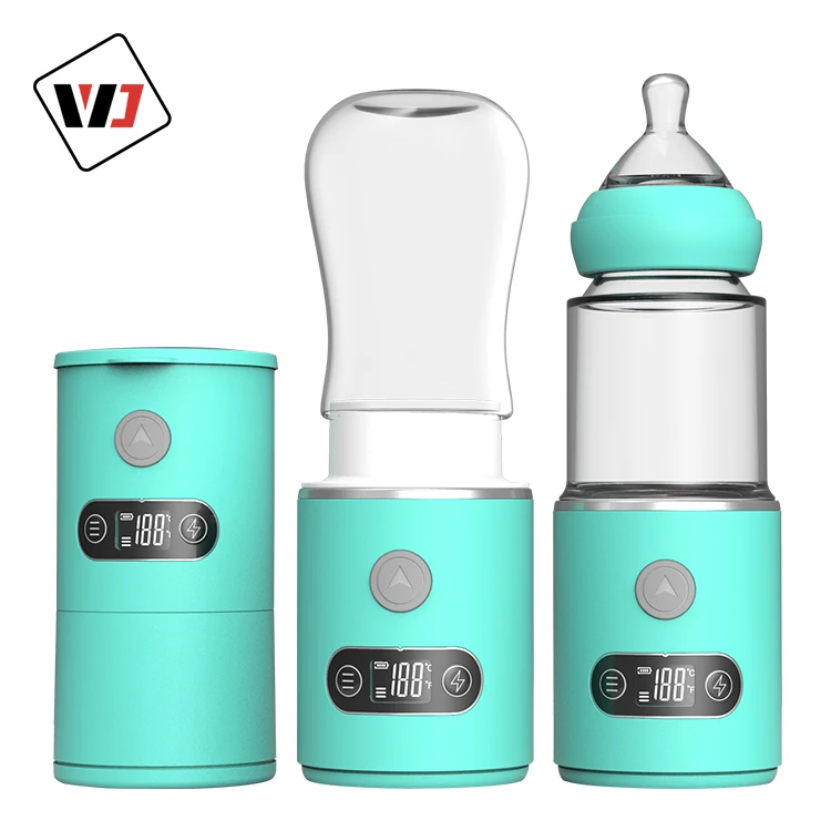 

Easy to operate adjustable temperature milk heater kitchen rapid heating baby bottle heater thermostat milk, White