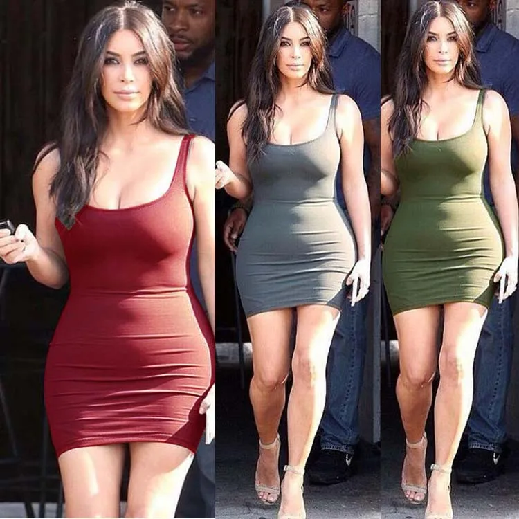 

Sexy girl open party wear mini backless women bandage dresses Vest Womens Dress, Black, white, haze blue, brick red