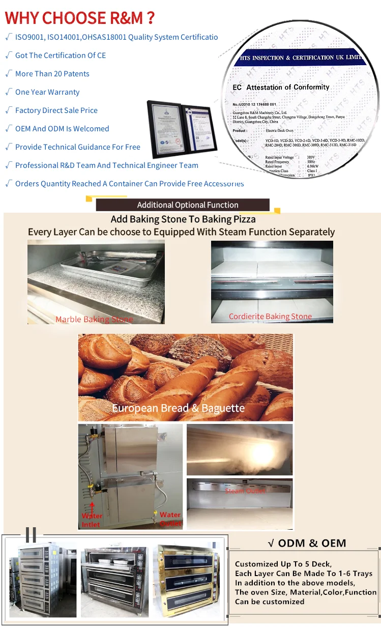 commercial deck bakery oven 