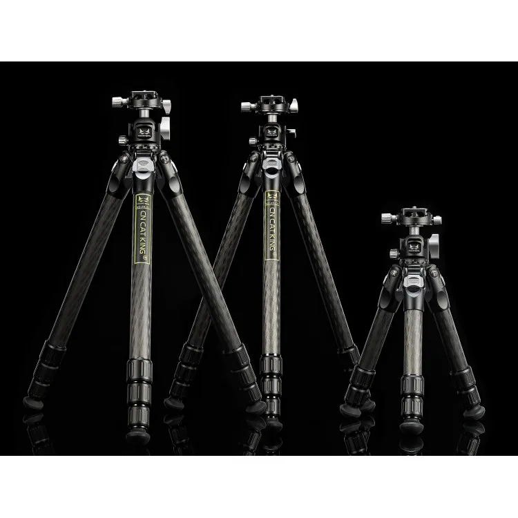 

Newest Professional Heavy Duty Carbon Fiber Camera Tripod Without Center Shaft Tripod