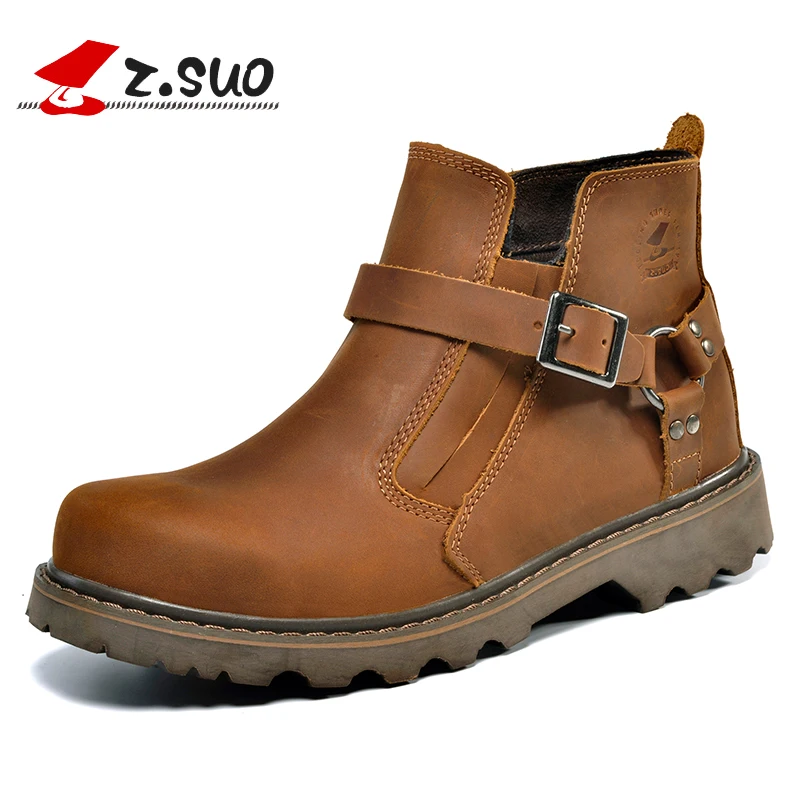 

Outdoor workwear boots high help retro four seasons joker British leather ankle boots locomotive boots fashion women's shoes