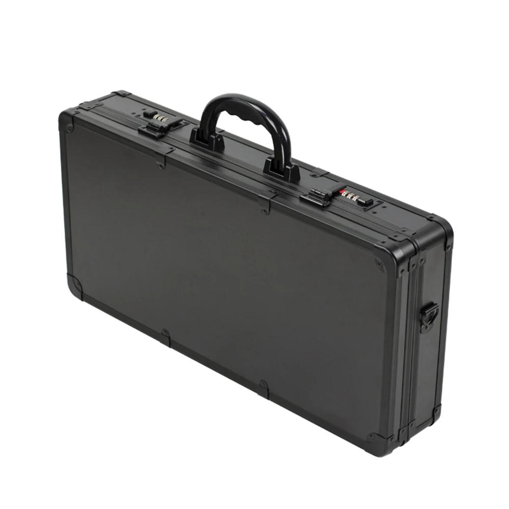 Custom Aluminum Portable Barber Clipper Tool Carry Case Gold Travel Box