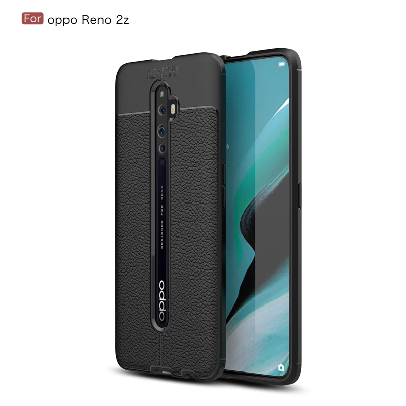 

Top Selling Case For OPPO Reno 3pro 2 Z Soft TPU Silicone Leather Anti-knock Phone Case For OPPO Reno2 Z Cover, Black,blue,red,navy,gold,rose gold,silver