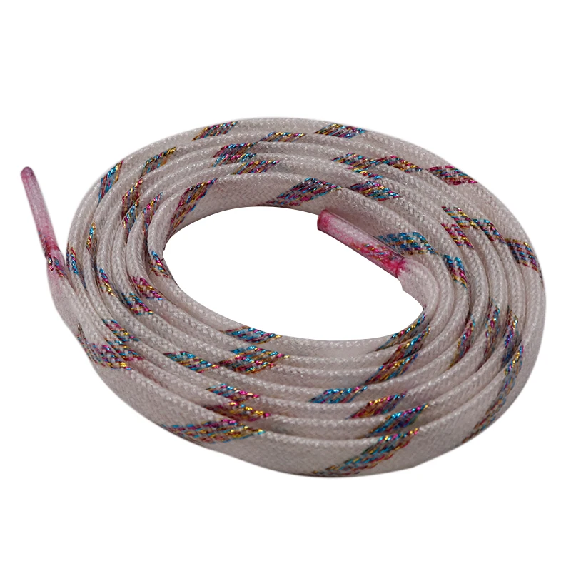 

2022 New fashion Flat twill double color casual LACES double flat LACES