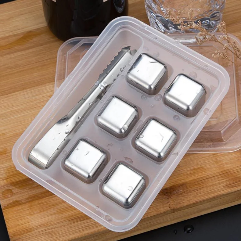 

27 mm stainless steel ice cubes Whisky iced frozen ice crystals