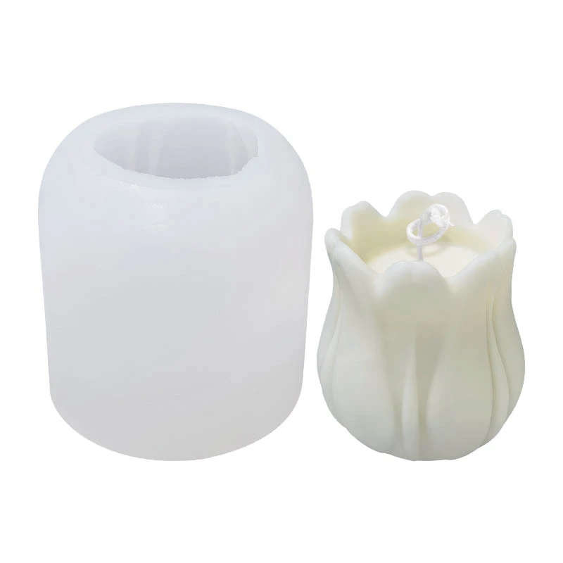 

Z0007 Wholesale Diy Tulip Handmade Plaster Scented Candle Silicone Molds
