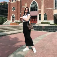 

2019 new arrival fashion beautiful long pencil skirt knit material muslim women casual daily wear