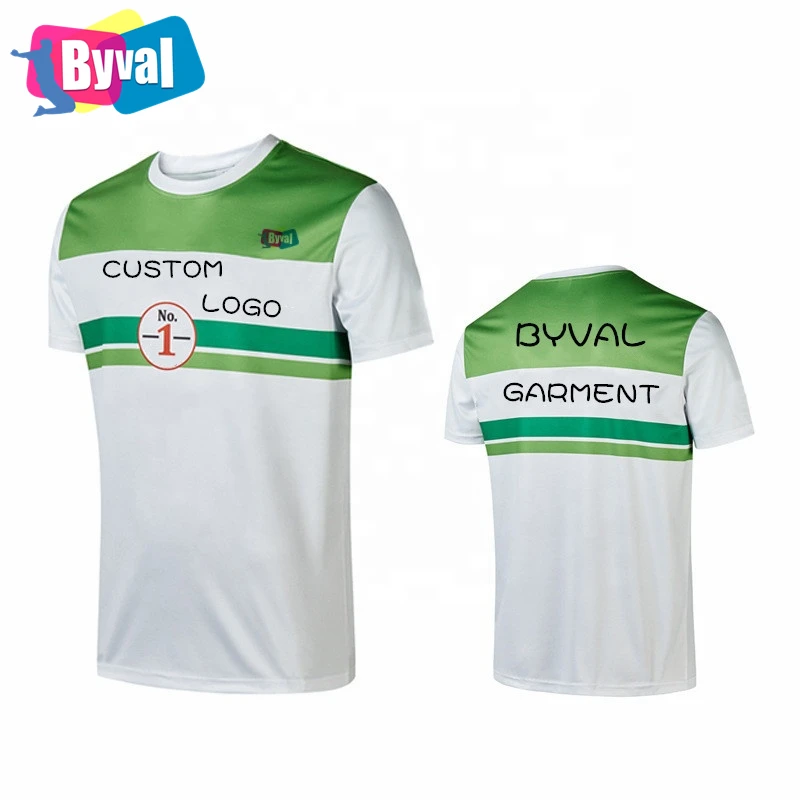

Byval OEM Custom Quick Qry 100 Polyester Sports Quick dry T Shirts Sublimation Printing Men Tee Shirt 3D Print Tshirts, All colors available