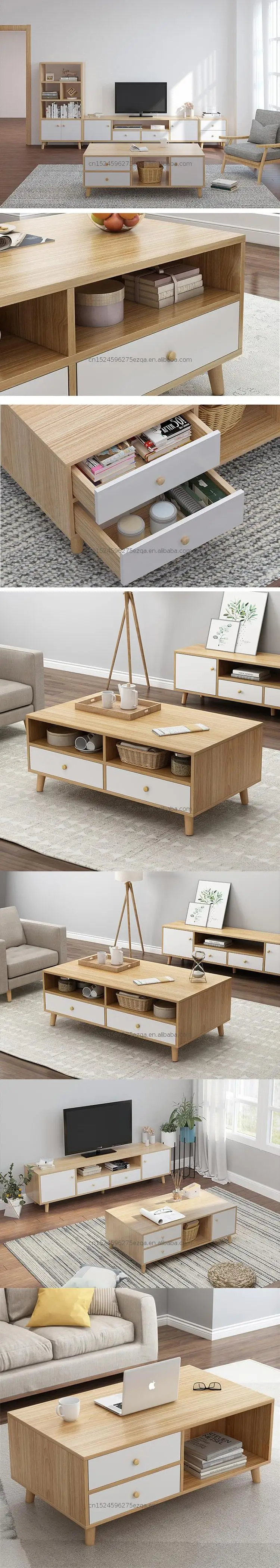 'Hot Sales modern living room furniture cheap coffee table tea table with metal legs '