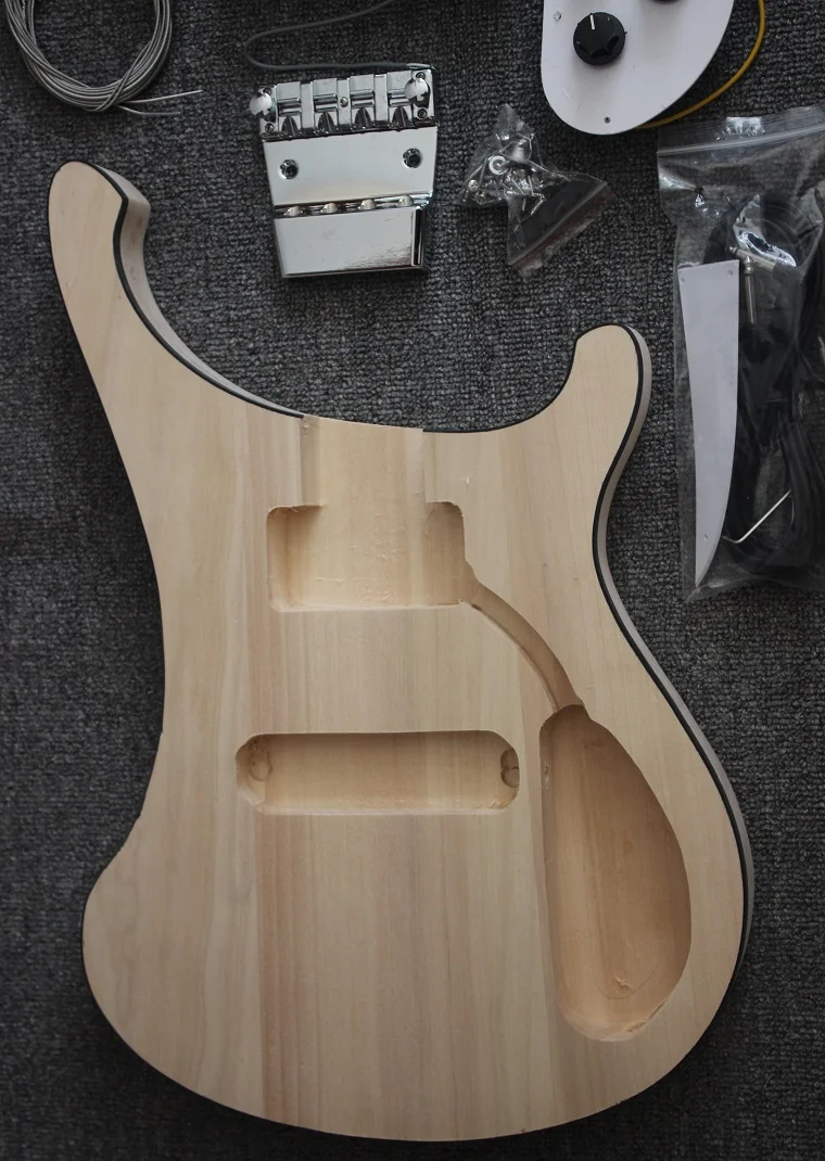 Weifang Rebon 4 String Unfinished Diy Ricken Electric Bass Guitar Kit