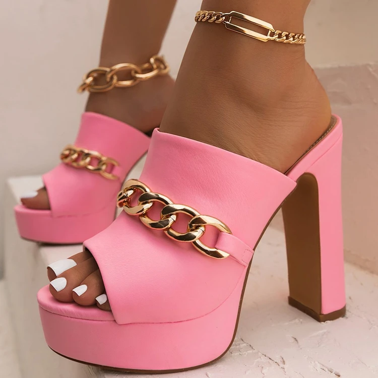 

new fashion women platform sandals chunky high heel sandalias heels sandals for lady sexy women's pumps, Customized color