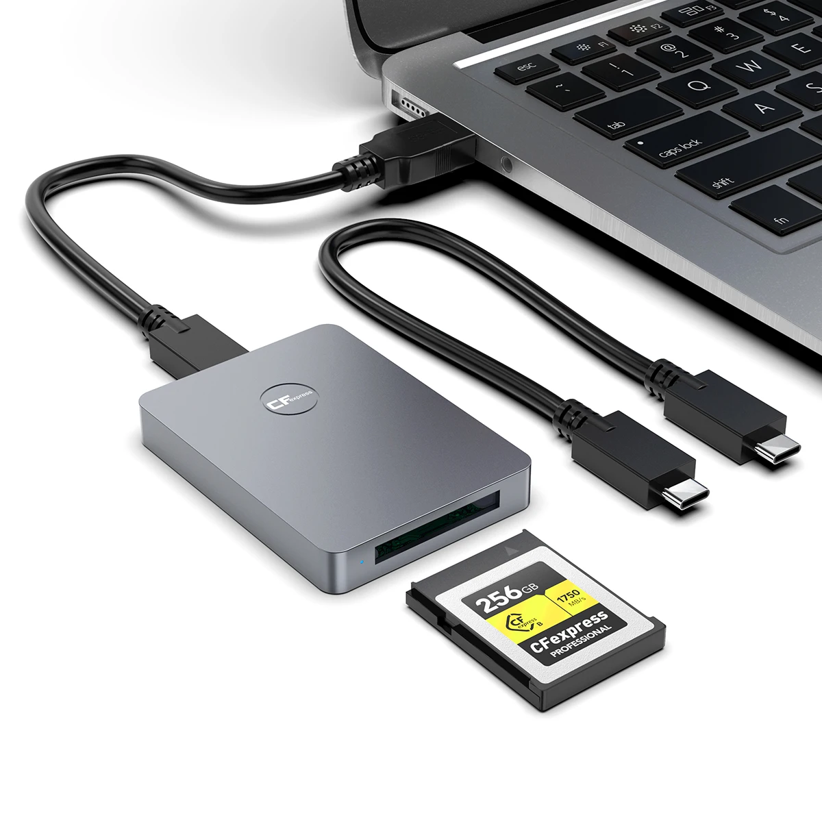 

aluminium alloy USB 3.1 Gen 2 Memory Card Adapter CFexpress Type B Card Reader with USB 3.2 10Gbps