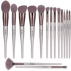Amazon 2021 Champagne Gold Makeup Brushes 15pcs Wh
