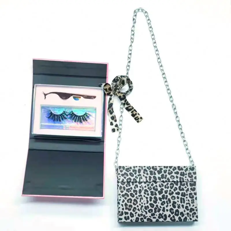 

shopping bag packaging box Pack clear band fur Show Me 3D Mink Lash Eyelash, Natural black