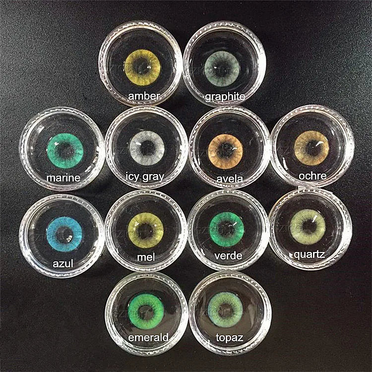 

new style magic eye yearly cheap contact lenses from china 1 tone and 2 tone color contact lens