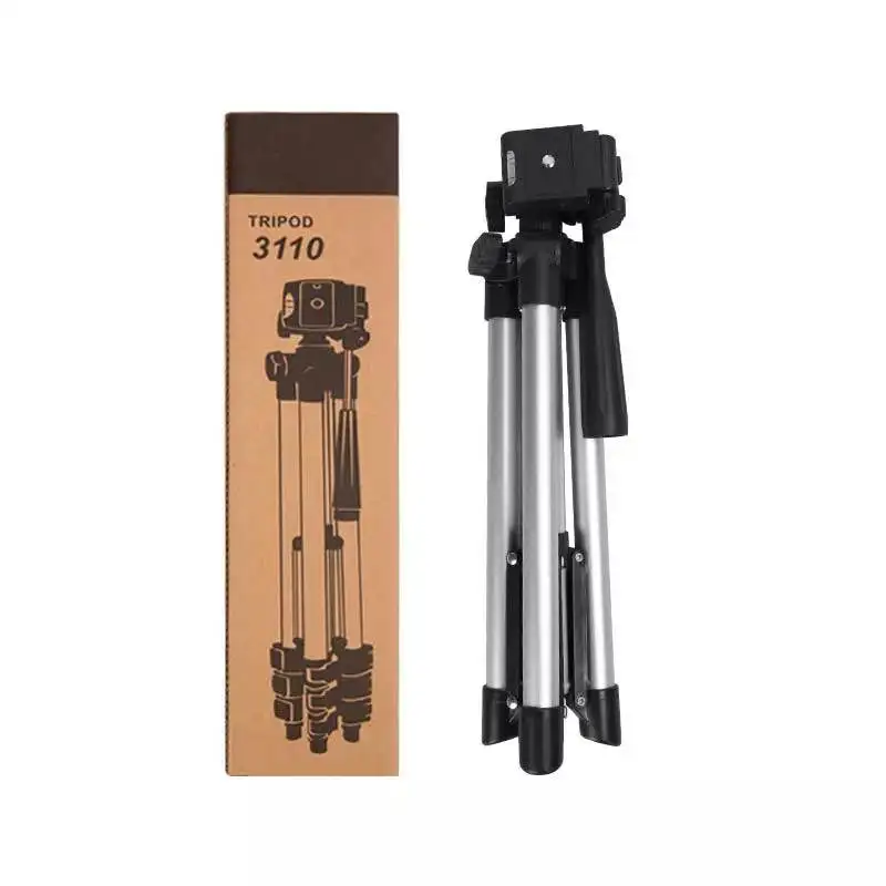 

3110 Lightweight Aluminum Alloy Tripod With Phone Holder Suit For Phone And Camera Portable Tripod Ring Light With Tripod Stand