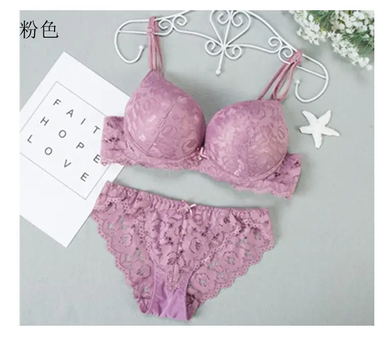 

Women Micro 2 Piece Sliding Top Thong Small Set With Briefs Bottoms Floral Lace Bra, Customized color
