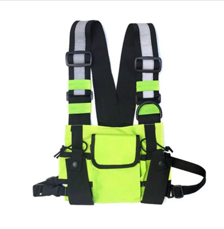 

New design mens vest chest rig bag reflective chest bagunisex custom tactical chest bag bolsos de pecho