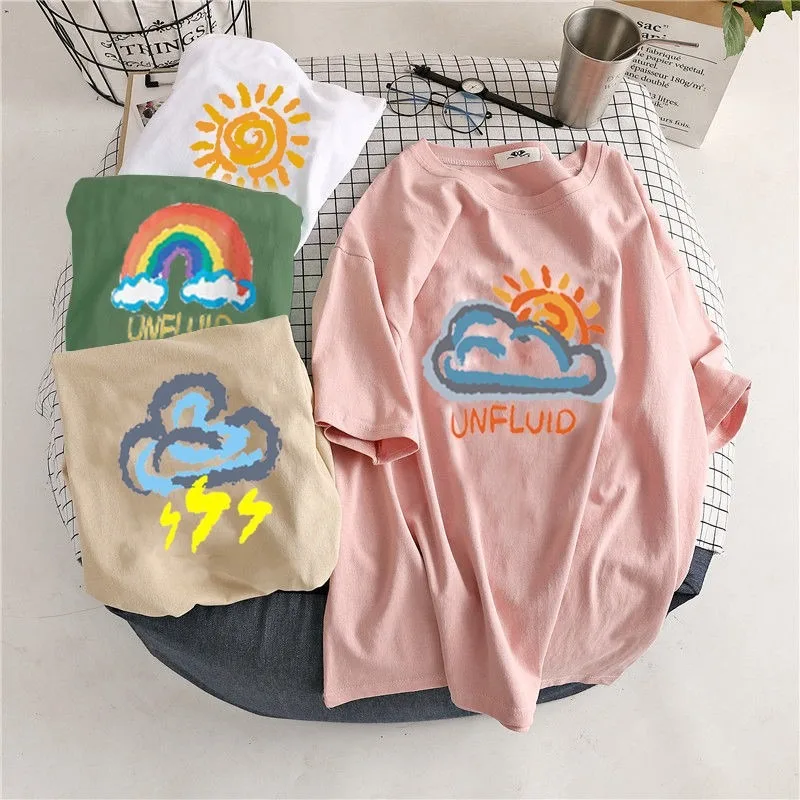

hip hop streetwear oversize women's t-shirts graphic printed women Fashion V-neck Slim Cotton Casual Gym Short Sleeve Sweatshirt, Customized colors