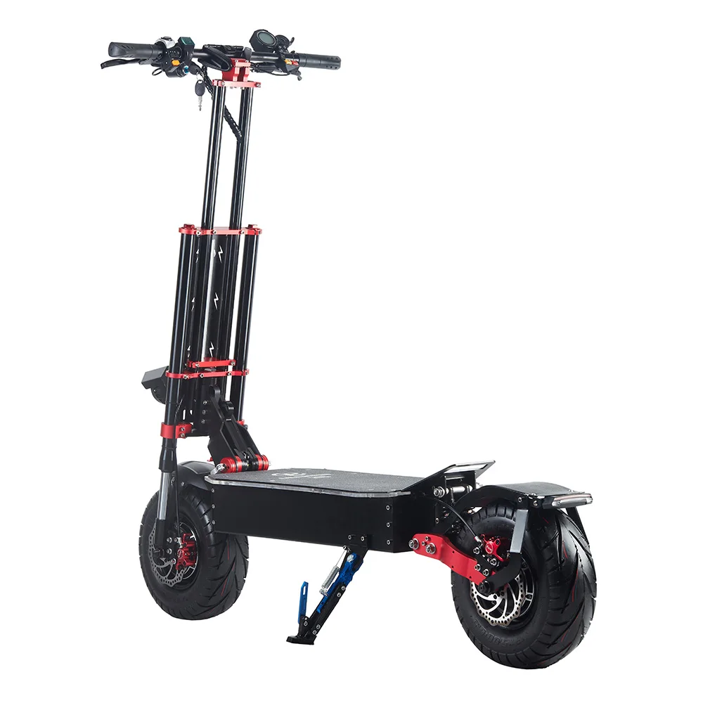 

Electric kick scooter 5600w dual motor scooter electric off road 5600w motor scooter electric for adults EU Poland Warehouse, Black and red details