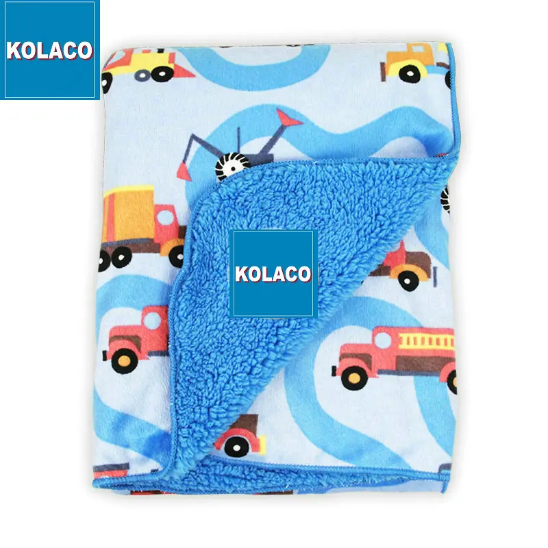wholesale high quality Soft Minky Fleece cotton knitted baby blanket soft