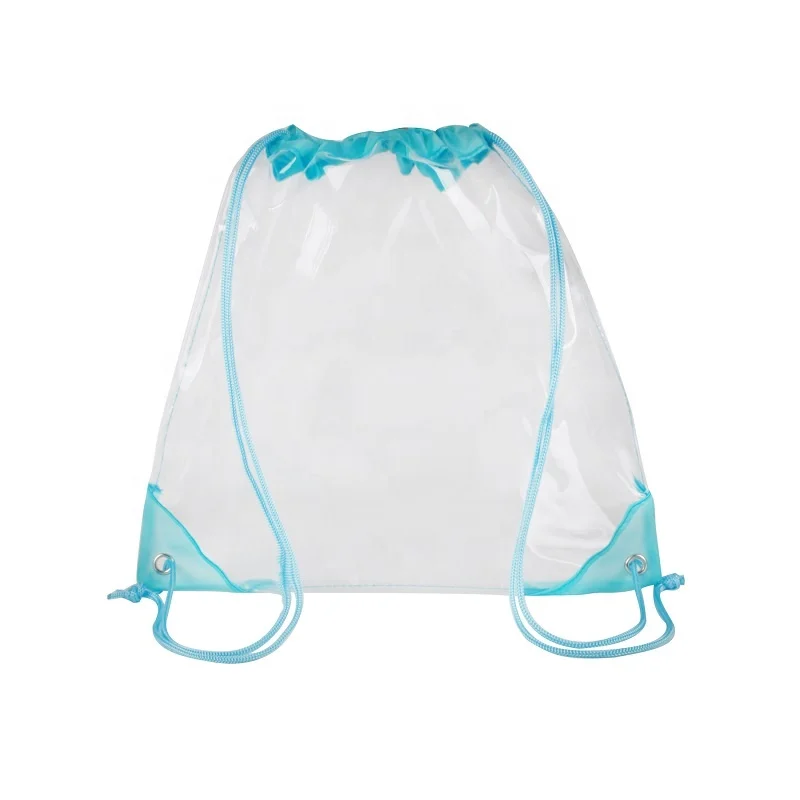 

Custom Logo PVC Clear Cinch Bags Waterproof Promotion Drawstring Bags