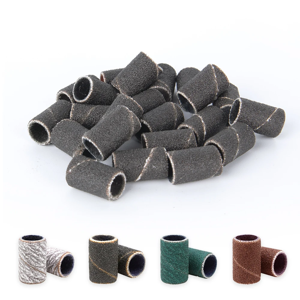 

High quality japanese sanding band manicure sanding cylinders medium white zebra sanding band