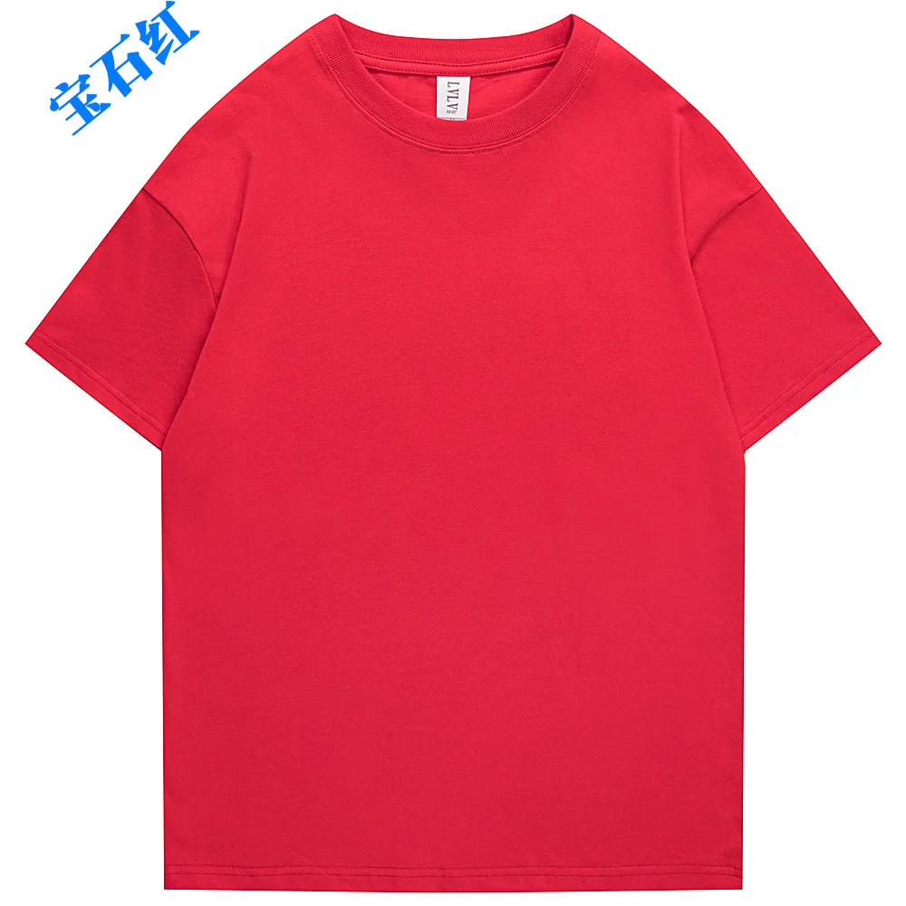

240GMS Wholesale high quality new design 100% cotton men short sleeve unisex o-neck casual t shirts tshirt