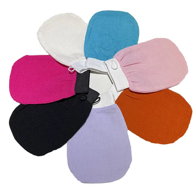 

Hot Viscose Exfoliating Glove Wholesale korean Exfoliating Gloves Body Scrub Mitt, Pink,purple,black,white,blue,rose pink,orange