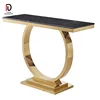 Modern simple marble and stainless steel sonsole hallway side table