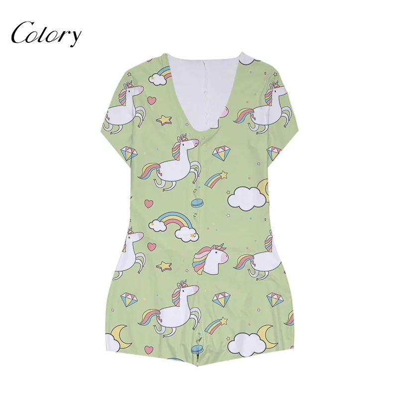 

Colory Characters Pajamas Bodysuit Cartoon Pajama, Picture shows
