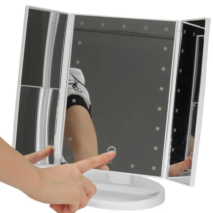 

High Quality Pu Leather Jewelry Ring Mirror Case Wholesale Cosmetic And Makeup Organizer Small Travel Packing Box Jewelry