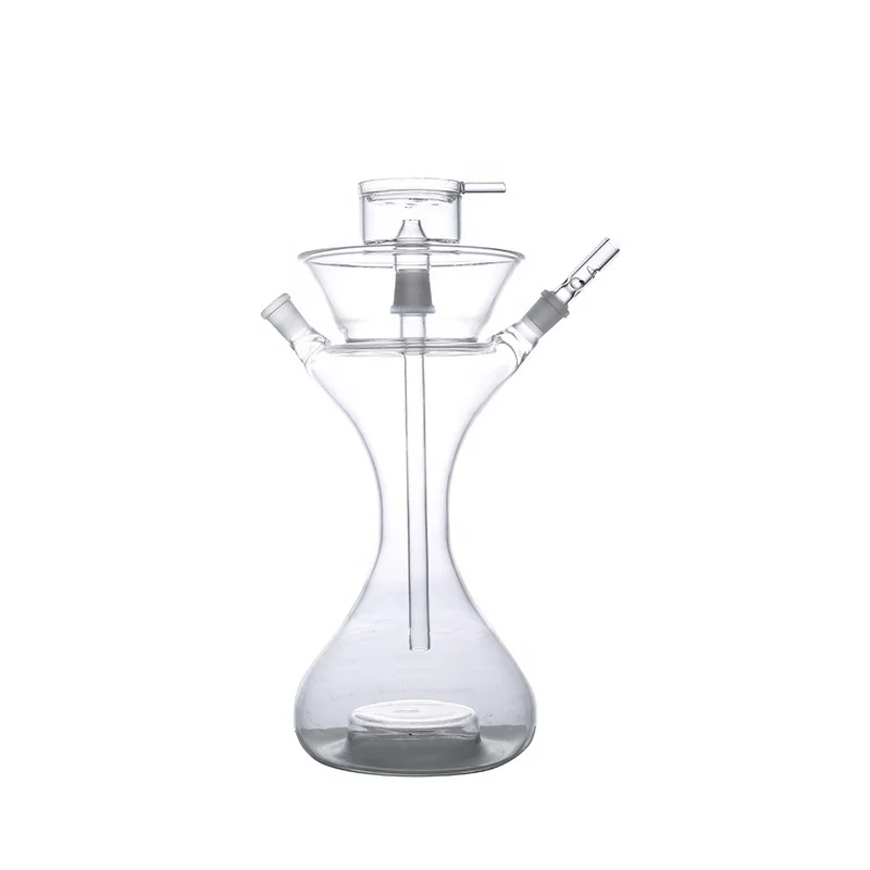 

GLASS HOOKAH WITH LEATHER BAG/CARRY CASE WITH LED LIGHT, As is shown in