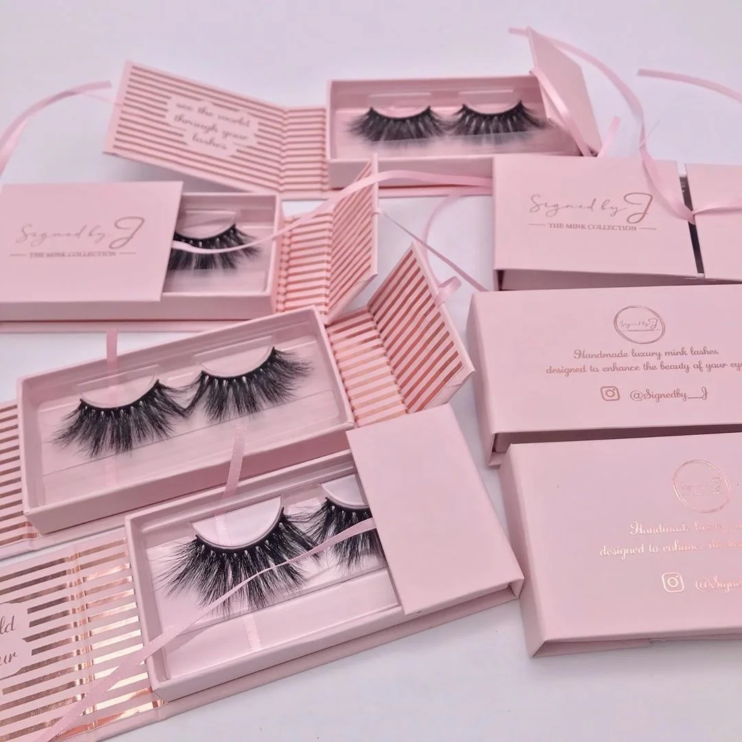 

2020 Wholesale Custom Eyelash Case Luxury Custom Eyelash Box With Your Own Brand eyelash box, Customized color