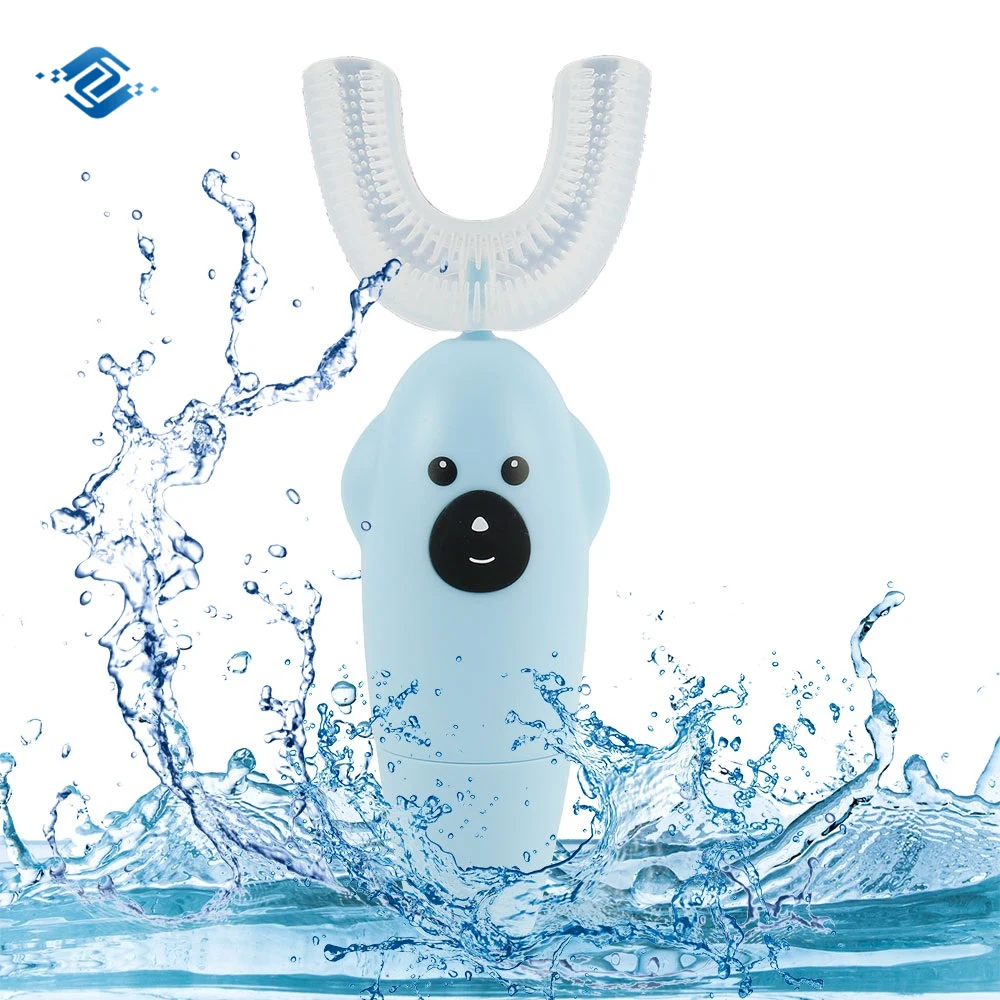 

Electron Automatic U-shaped Electrical Silicone Ultrasonic Vibration Kids U Electric Toothbrush