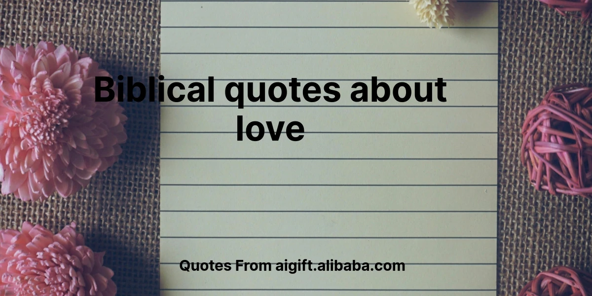 biblical quotes about love