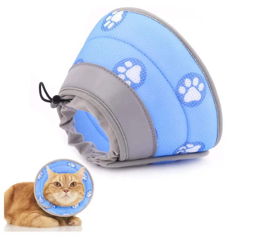 

Cat Cone Collar Soft Recovery Collar for Small Large Cats Adjustable Elizabethan Collar for Cats Kittens